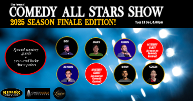 COMEDY MASALA SINGAPORE ALL STARS SHOW – 2025 Season Finale!