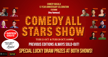 Comedy Masala SINGAPORE ALL STARS SHOW – SPECIAL 13-YEAR ANNIVERSARY EDITION