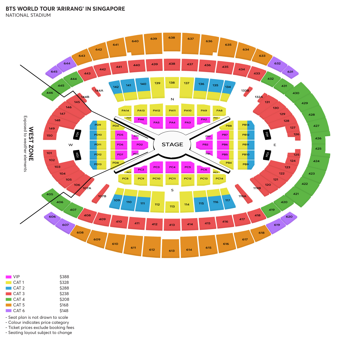 Tickets: BTS WORLD TOUR 'ARIRANG' IN SINGAPORE @ National Stadium