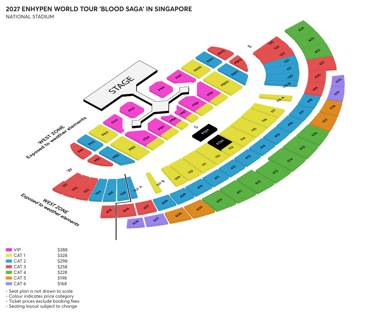 Tickets: 2027 ENHYPEN WORLD TOUR 'BLOOD SAGA' IN SINGAPORE