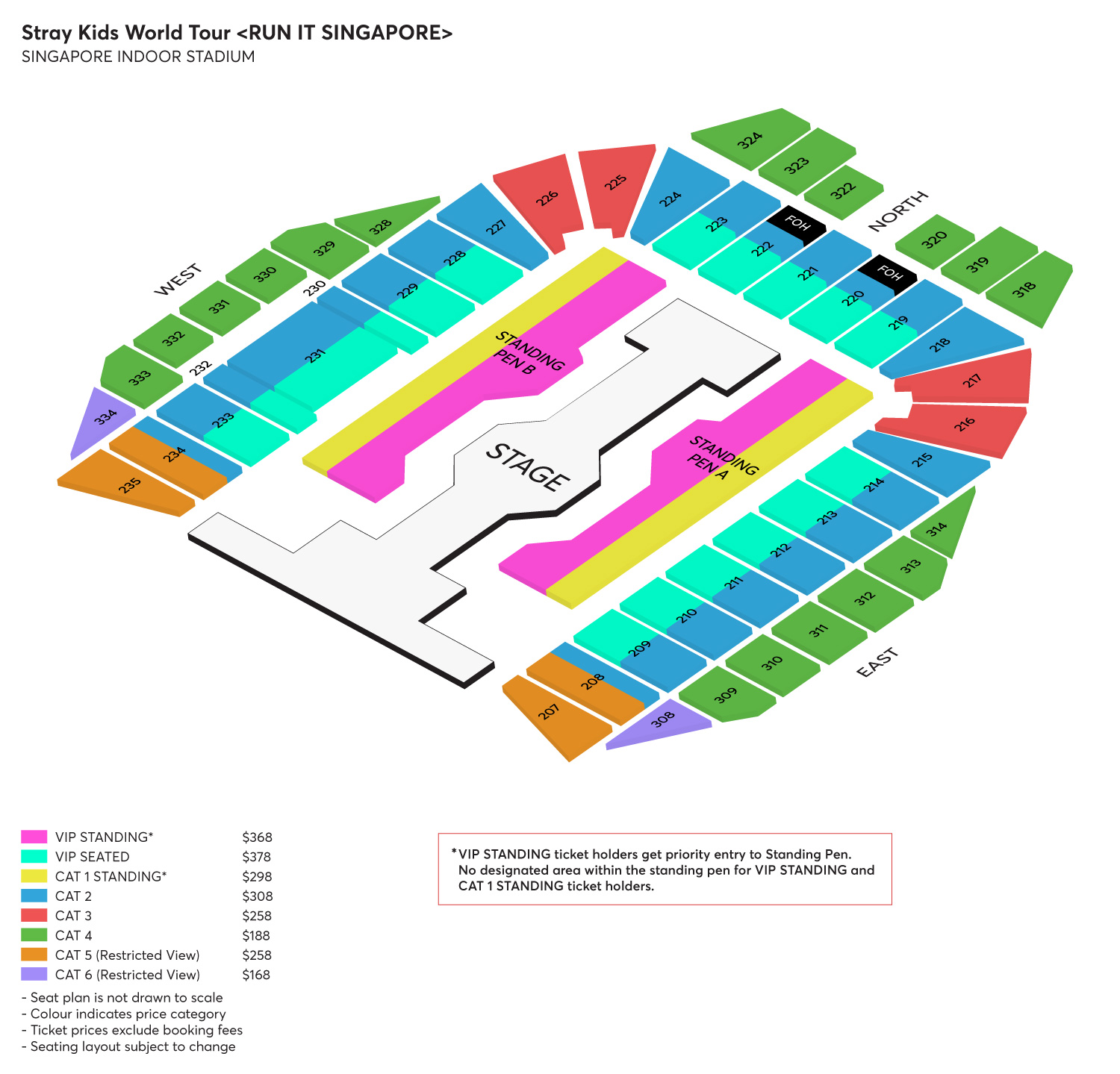 Tickets: Stray Kids World Tour < RUN IT SINGAPORE > @ Singapore