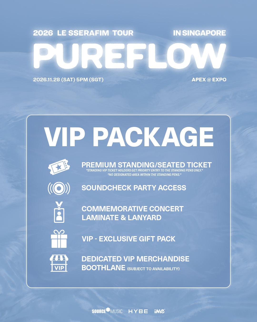 Tickets: 2026 LE SSERAFIM TOUR “PUREFLOW” IN SINGAPORE @ APEX